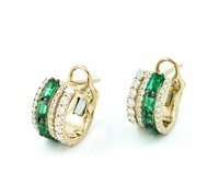 Boucles d'oreilles Crivelli Femme in Or rosé Smeraldo 0.70 Ct 276-16083-S - 276-16083-S
